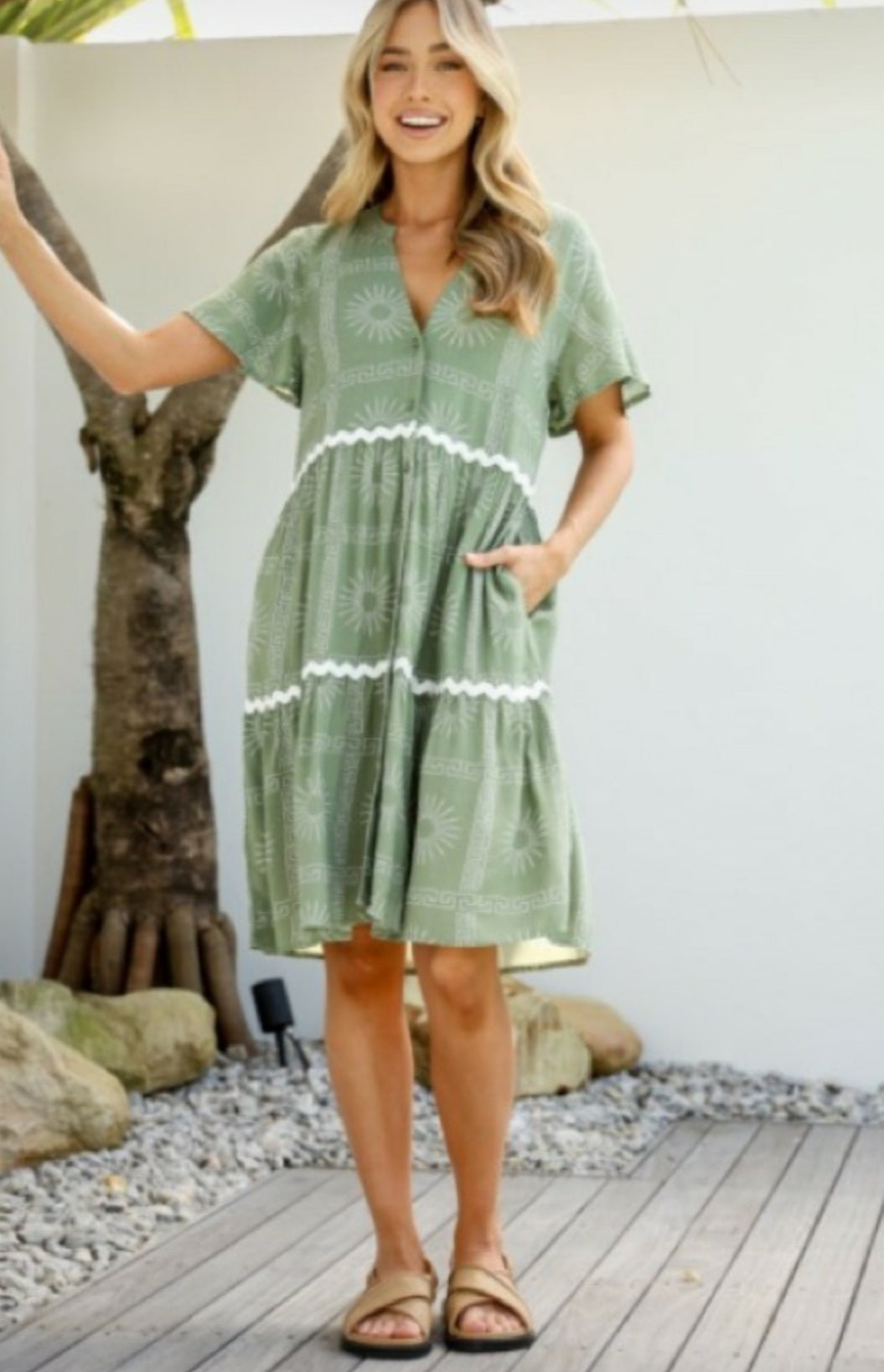 Lunar Rik Rak Dress