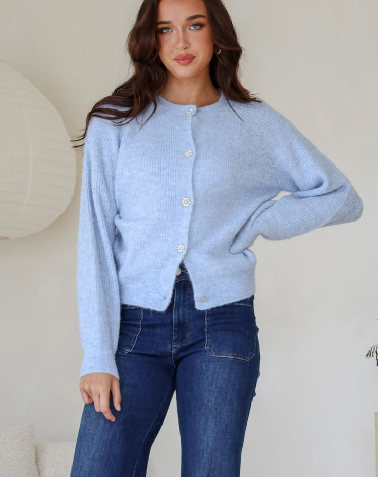Ditsy Flower Button Cardigan