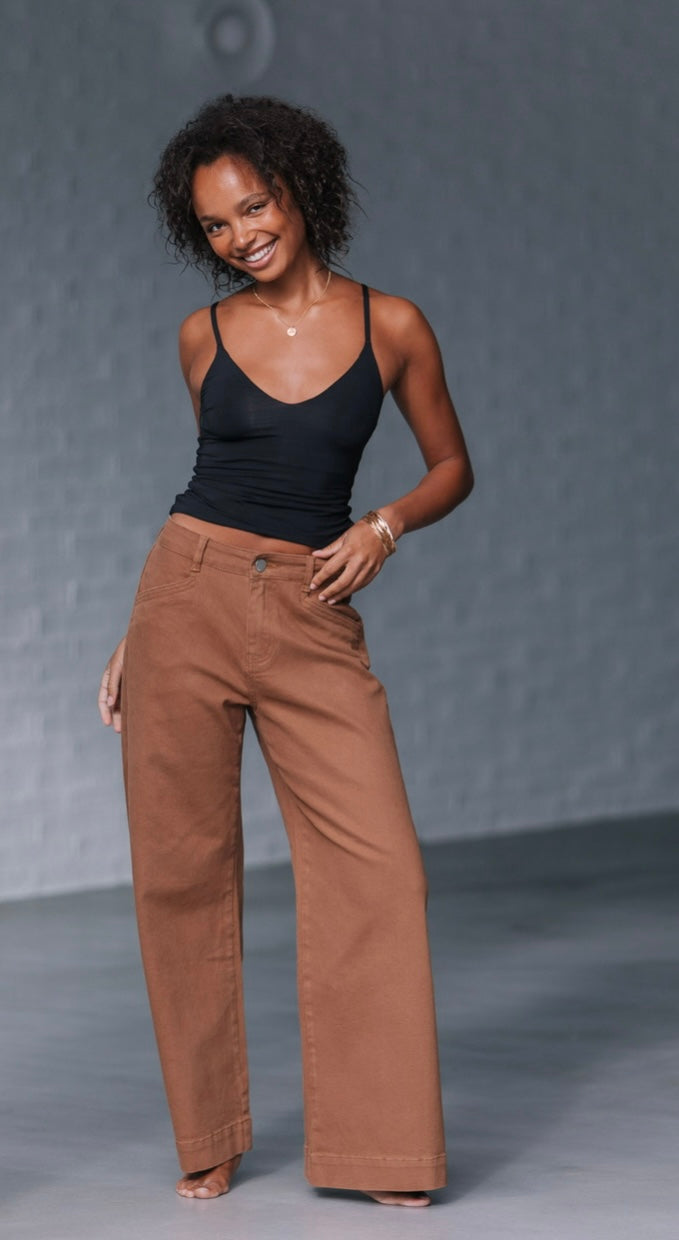 Caramel Slouch Jean