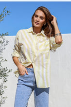Load image into Gallery viewer, Lemon Sorbet Stripe Shirt

