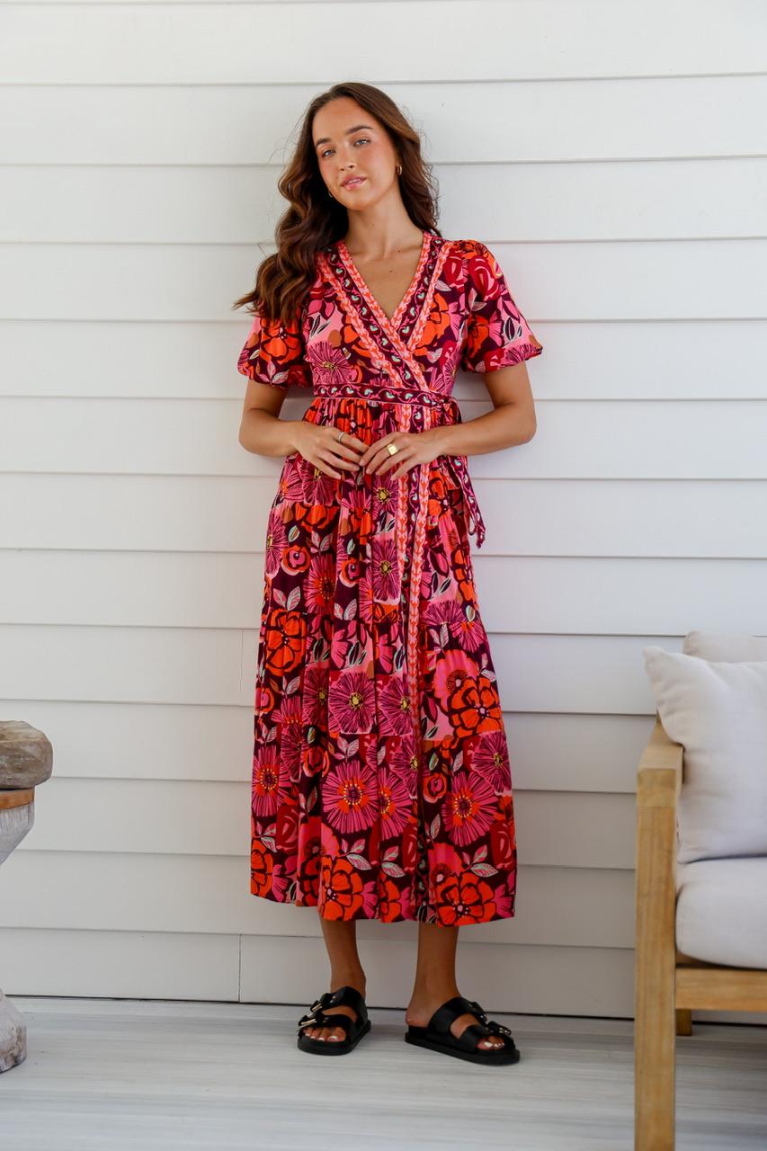 Flora Wrap Dress