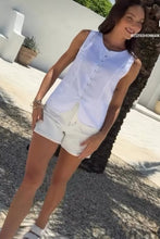 Load image into Gallery viewer, Villa Linen Vest Top
