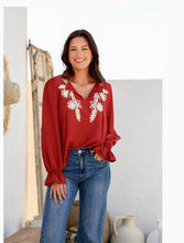 Load image into Gallery viewer, Bordeaux Cornelli Top
