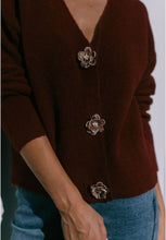 Load image into Gallery viewer, Flower Button Cardi
